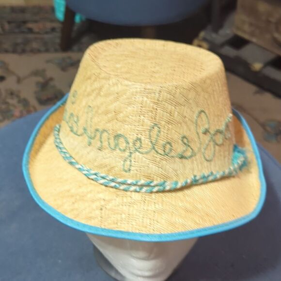 Vintage Souvenir Hat, LA Los Angeles, CA, Souvenir Straw Hat Car - Picture 2 of 5